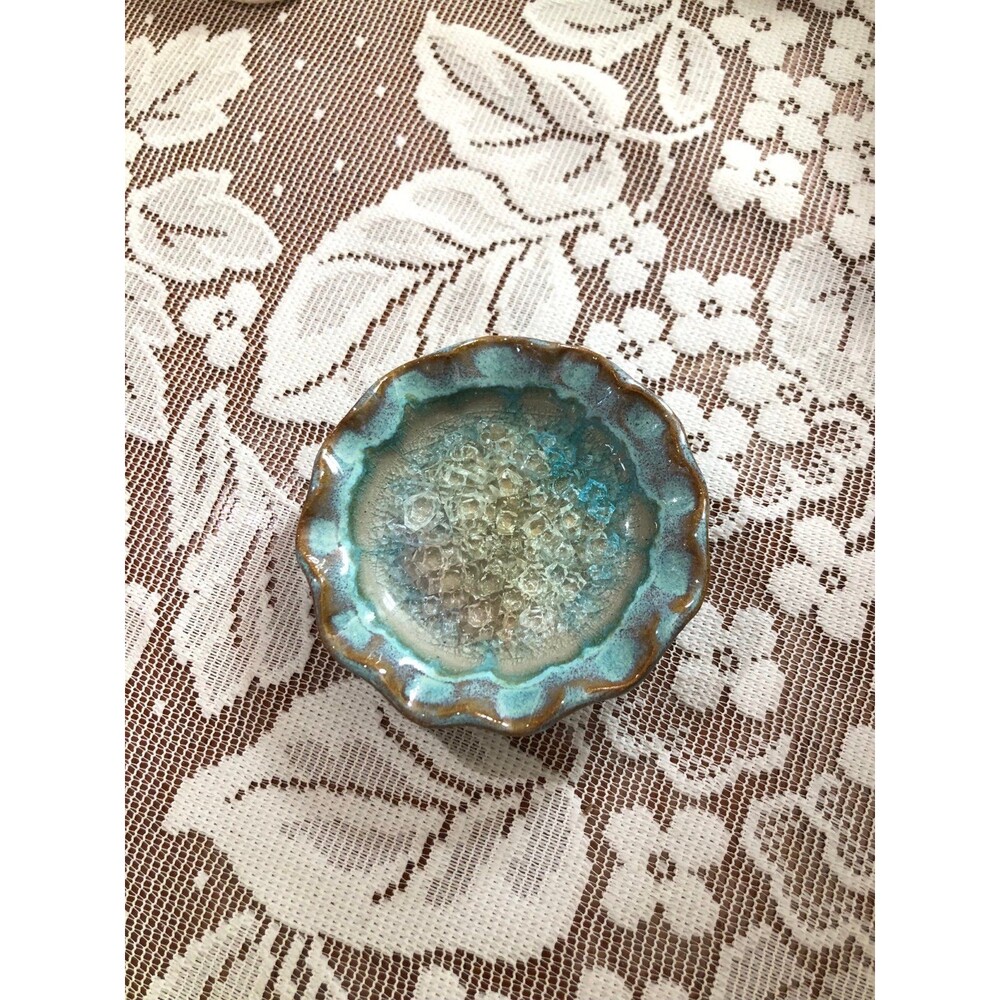 Handcrafted Crackle Glass Pottery